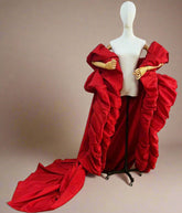 Haute Couture Ruffle Cape Jacket